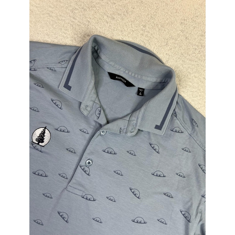 Radmor Polo Shirt Mens Extra‎ Large Blue Taylor Board Repeat Golf Evergreen